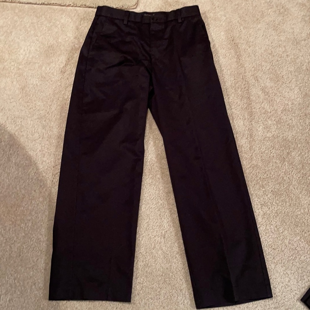 Black docker pants